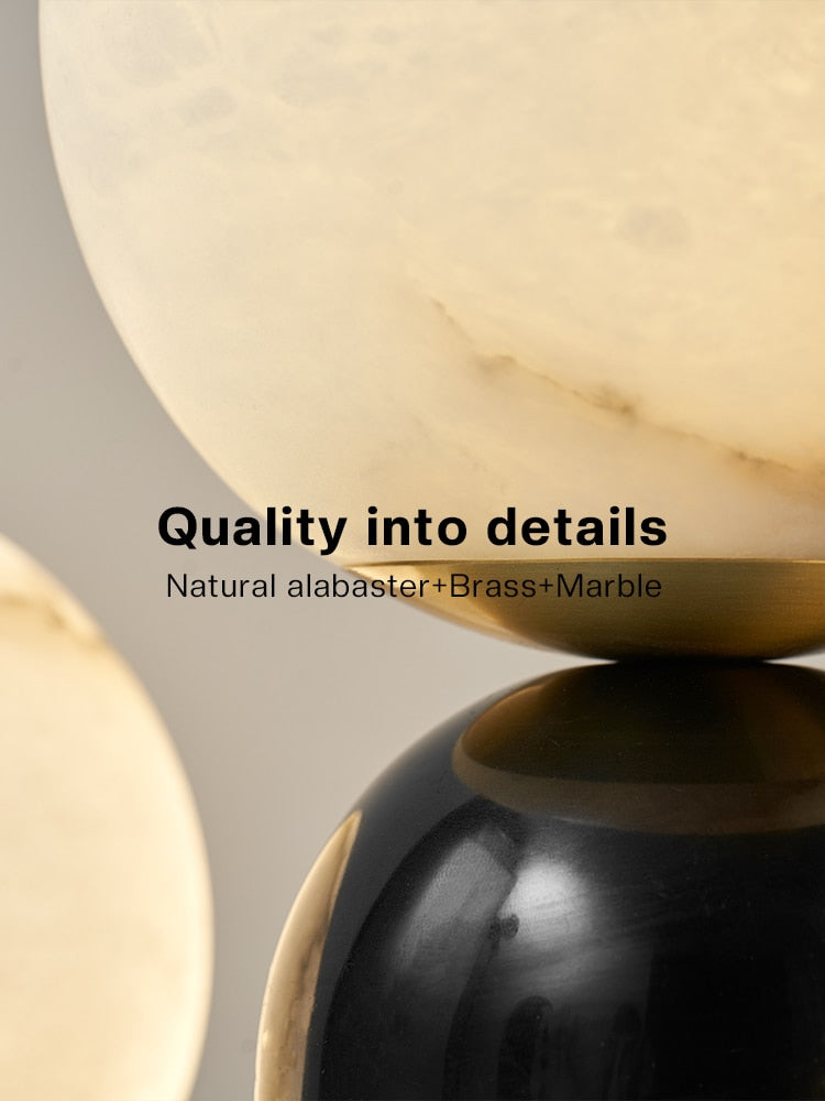 Carrara Marble Desk Lamp