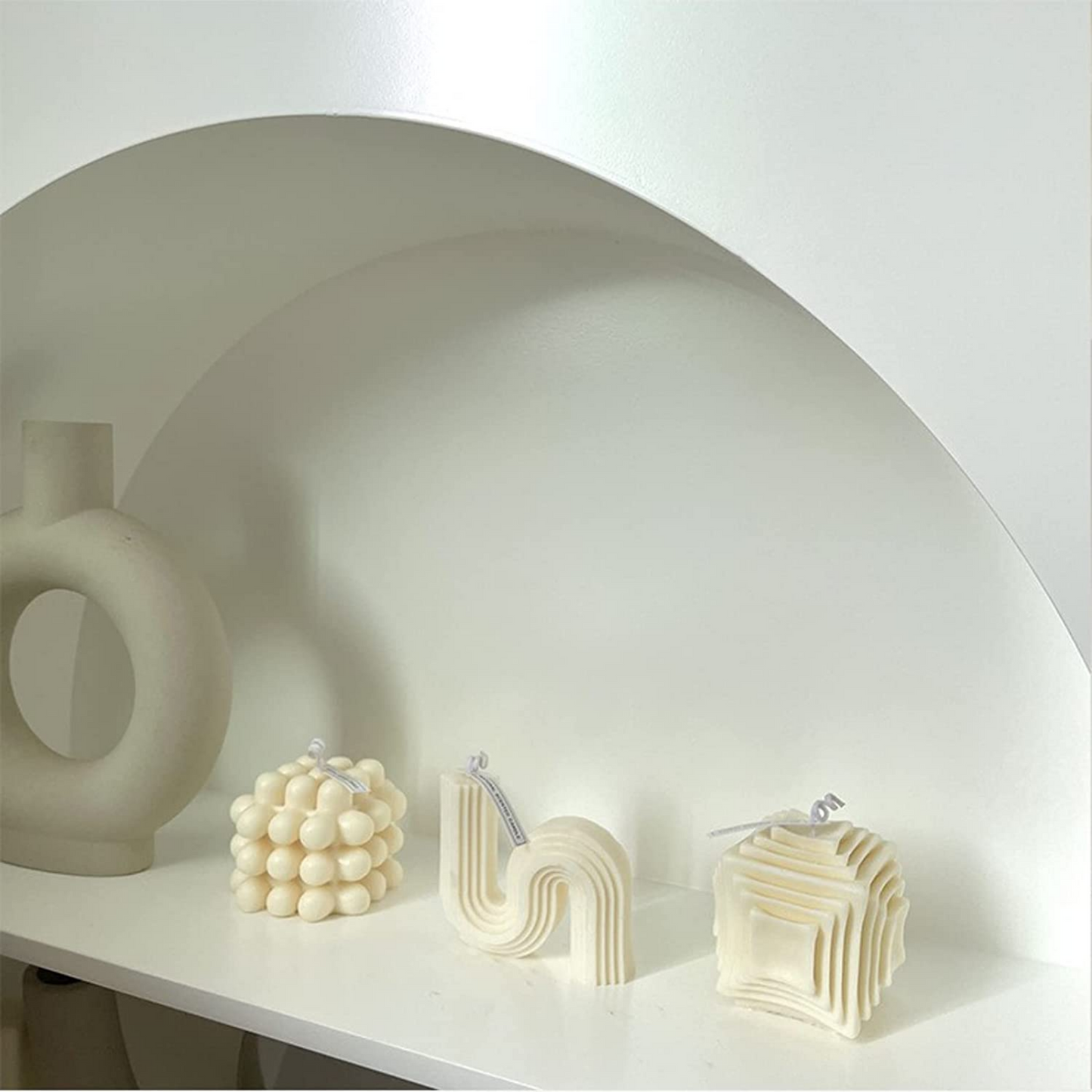Abstract Geometric Soy Wax Candle - 2 Pieces