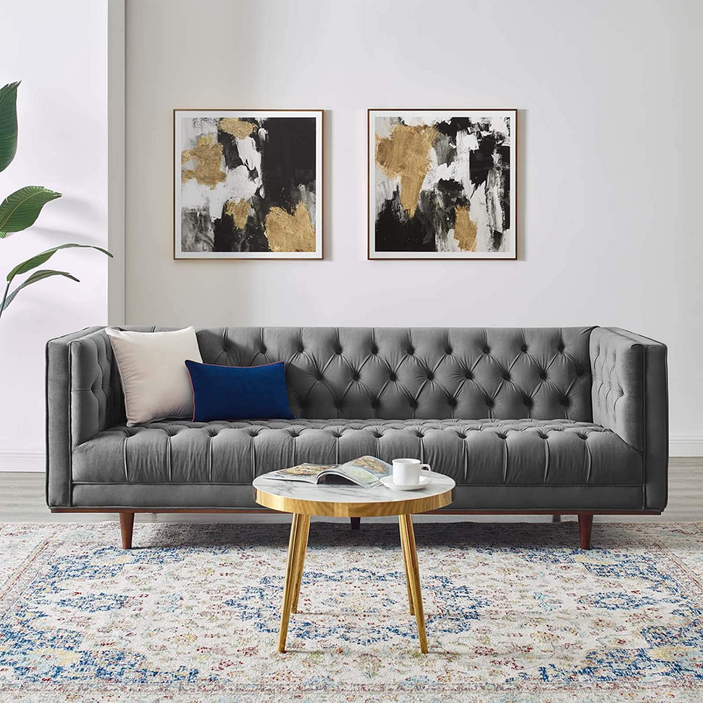 Modway Elation Tufted Velvet Sofa