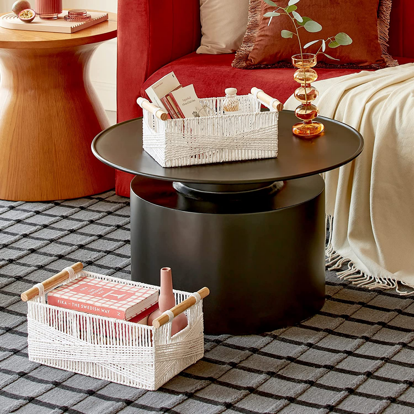 LA JOLIE MUSE Wicker Storage Baskets