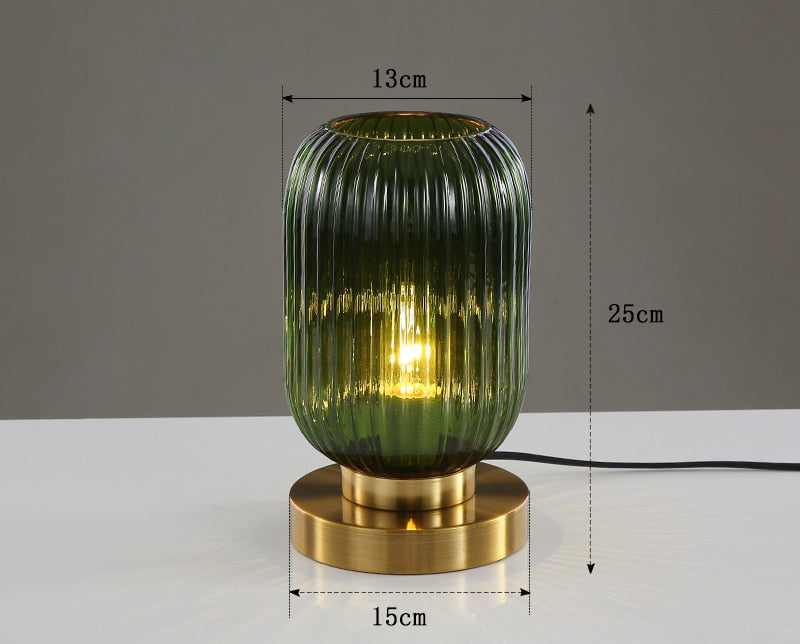 Smoky Crystal Table Lamp
