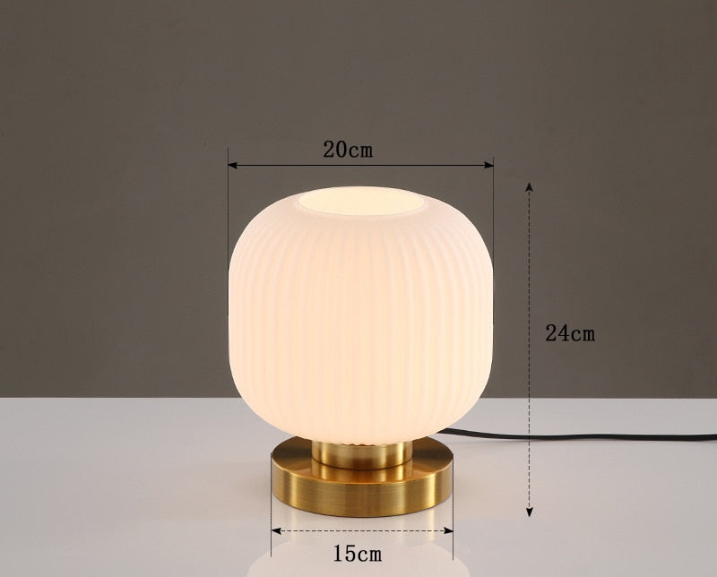 Smoky Crystal Table Lamp