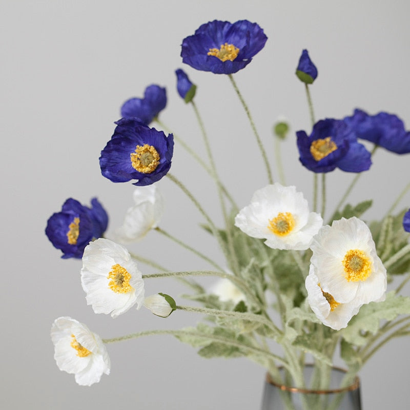 SiLK Poppy Spray (5 Stems)