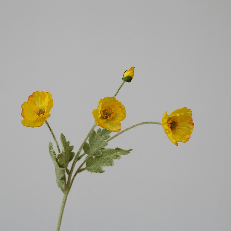 SiLK Poppy Spray (5 Stems)