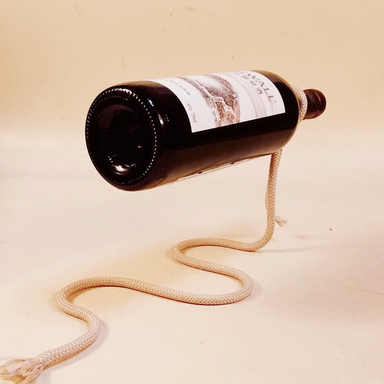 Wine Bottle Holder - Freestanding Rack, Tabletop Decor