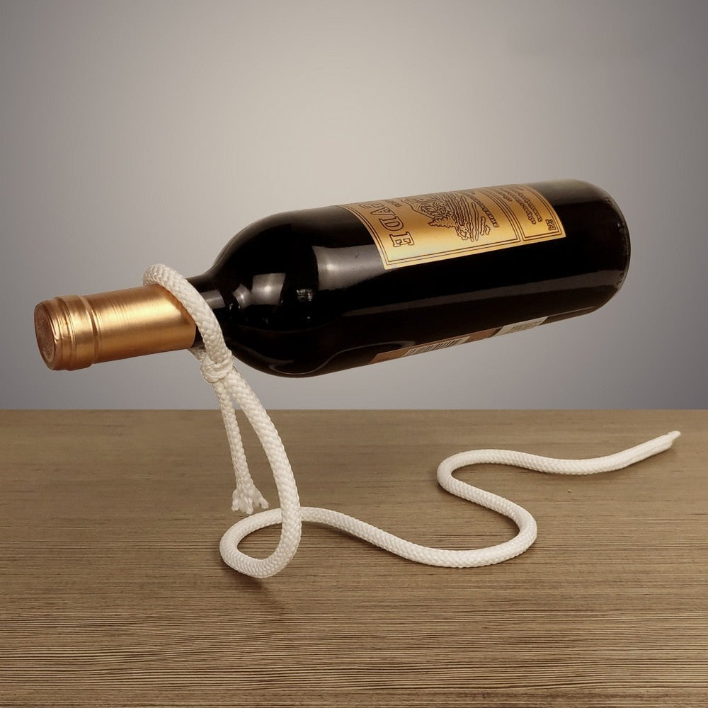 Wine Bottle Holder - Freestanding Rack, Tabletop Decor