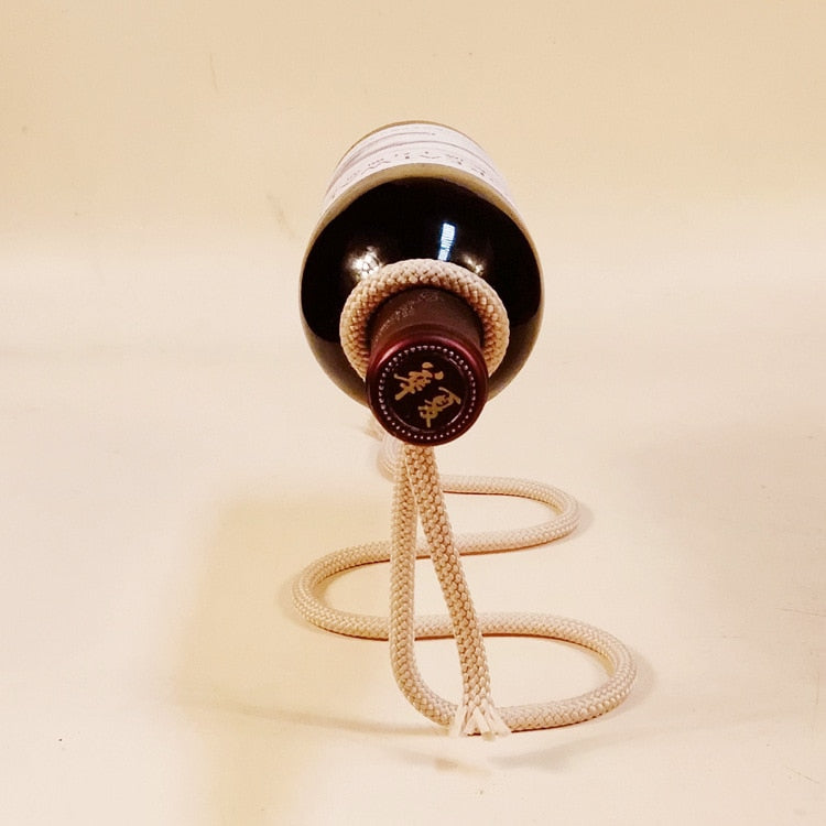Wine Bottle Holder - Freestanding Rack, Tabletop Decor