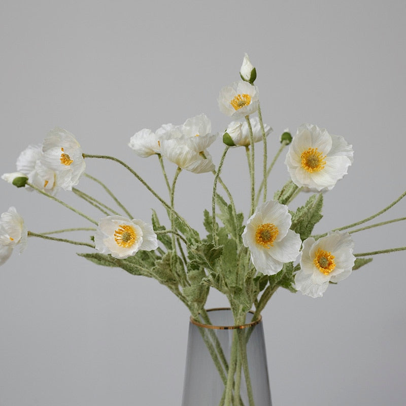 SiLK Poppy Spray (5 Stems)