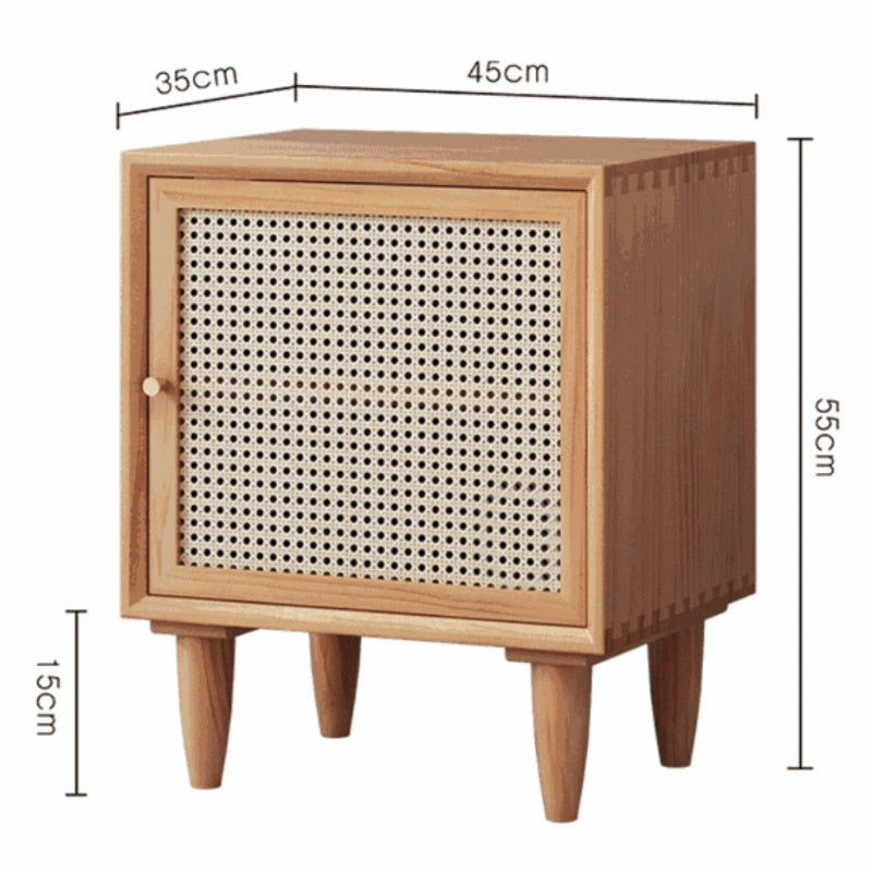 Rattan Bedside Table