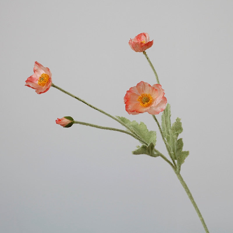 SiLK Poppy Spray (5 Stems)