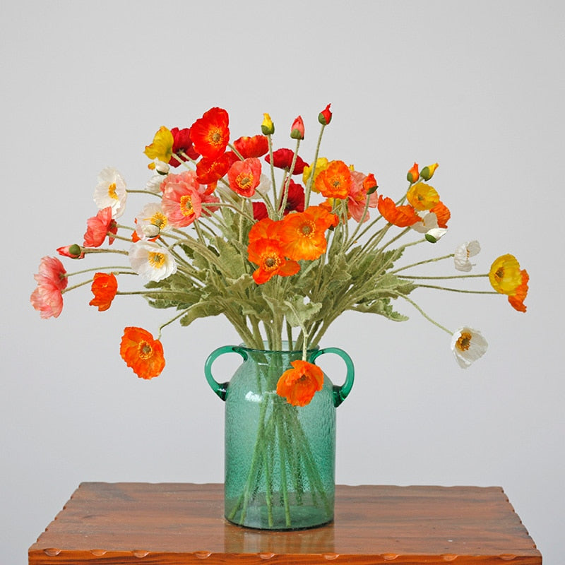 SiLK Poppy Spray (5 Stems)