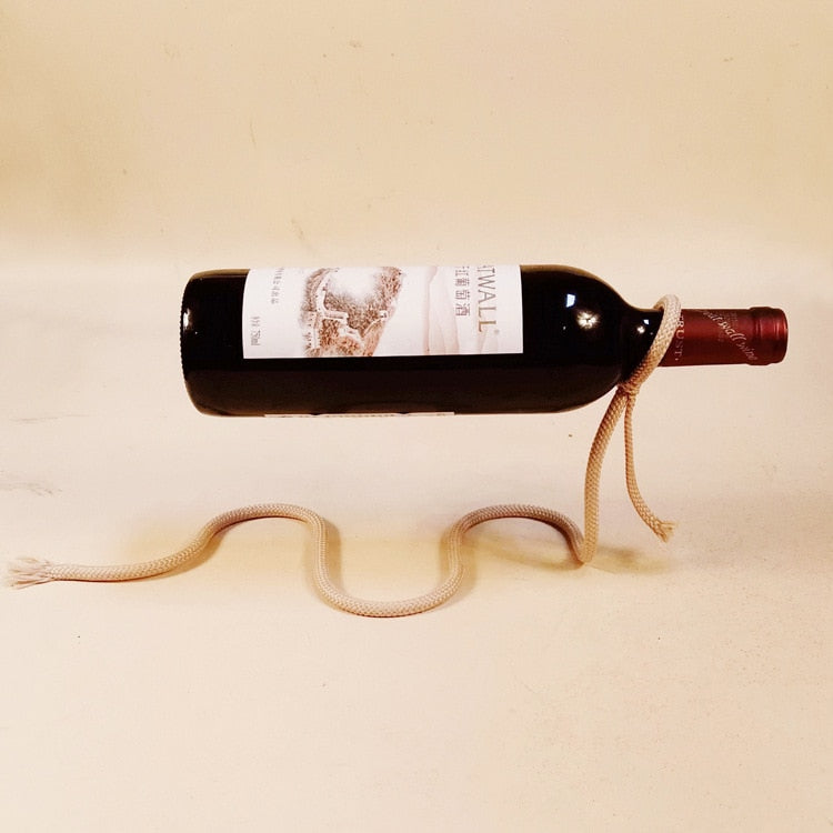 Wine Bottle Holder - Freestanding Rack, Tabletop Decor