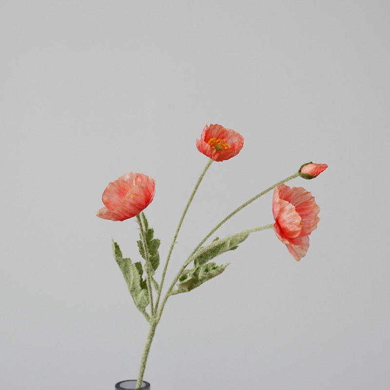 SiLK Poppy Spray (5 Stems)