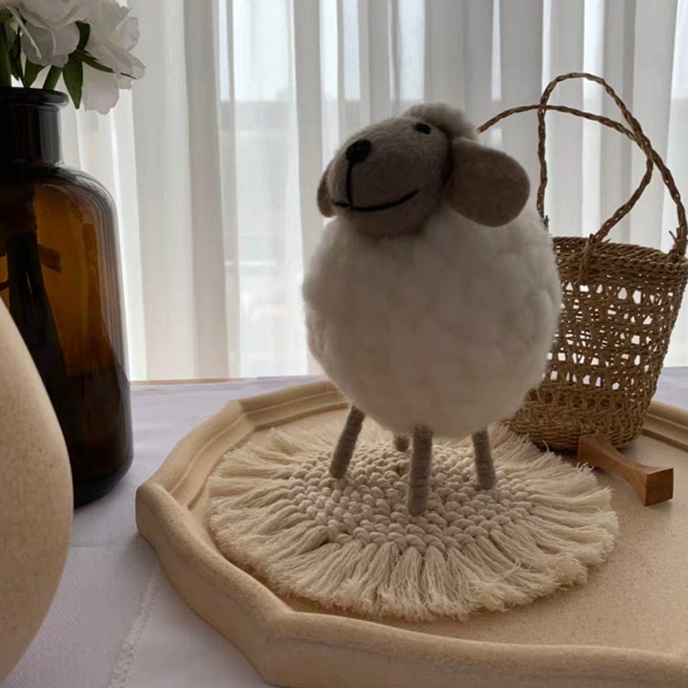 Boho Woven Coasters - Set of 4