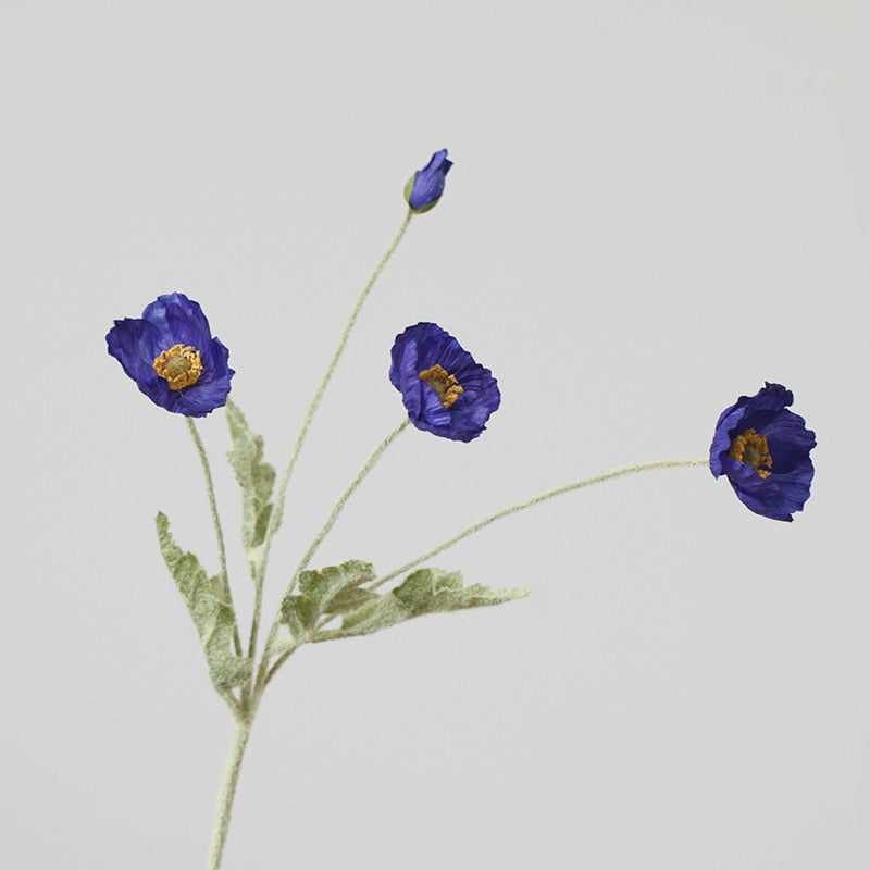 SiLK Poppy Spray (5 Stems)