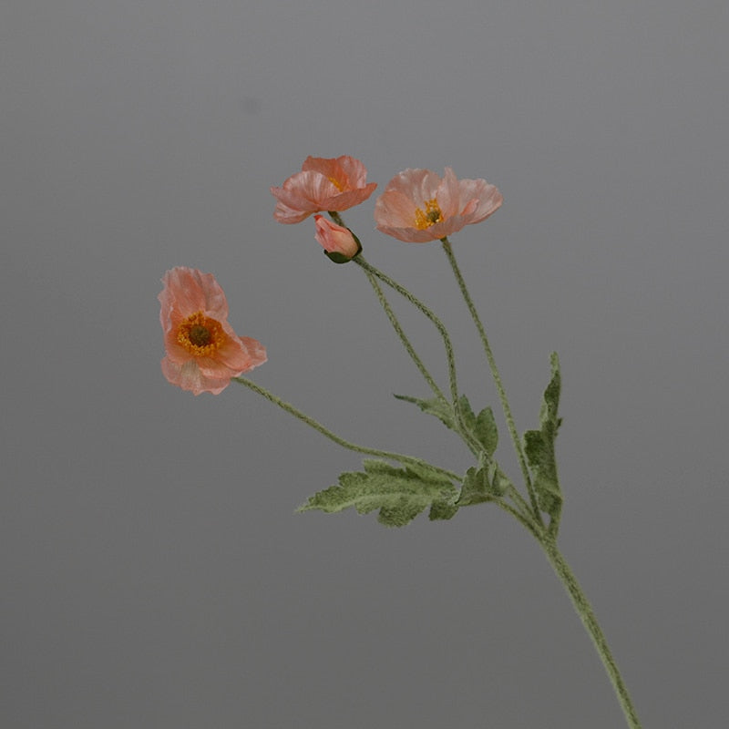 SiLK Poppy Spray (5 Stems)