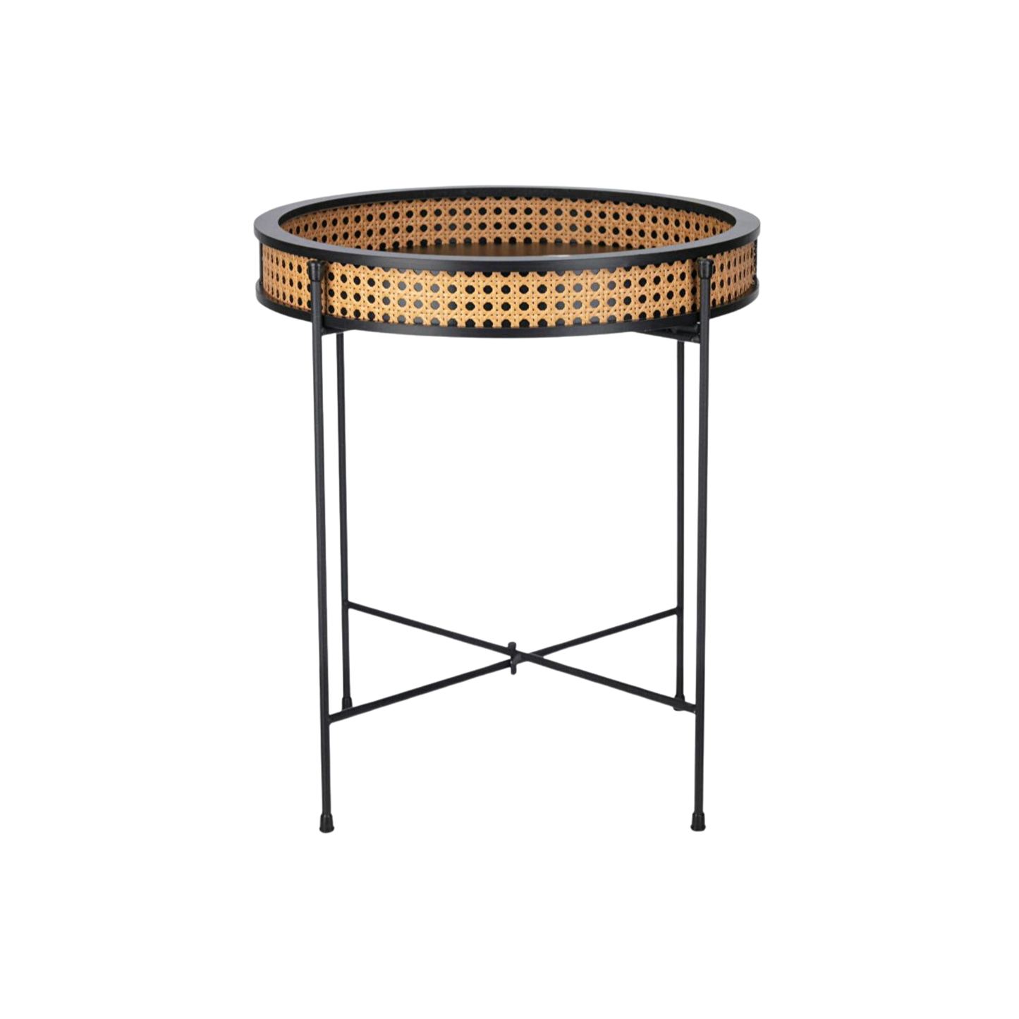 Rattan Side Table 16"