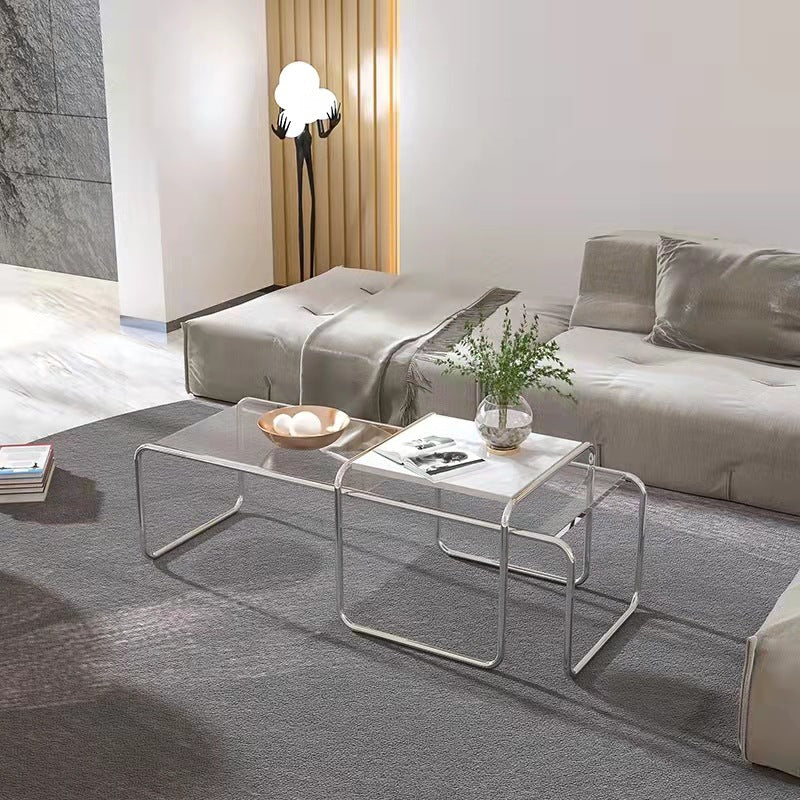 Chrome Nesting Coffee Table