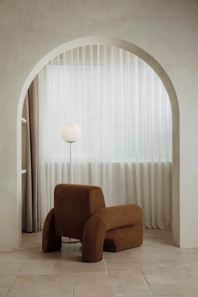 Corduroy Single Sofa Accent Chair