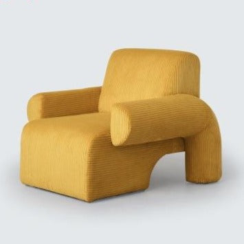 Corduroy Single Sofa Accent Chair