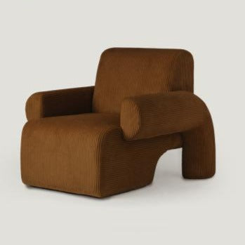 Corduroy Single Sofa Accent Chair