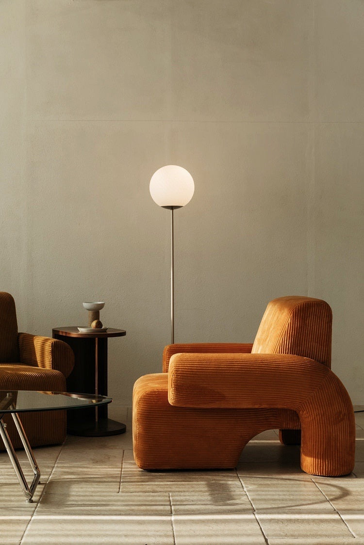 Corduroy Single Sofa Accent Chair