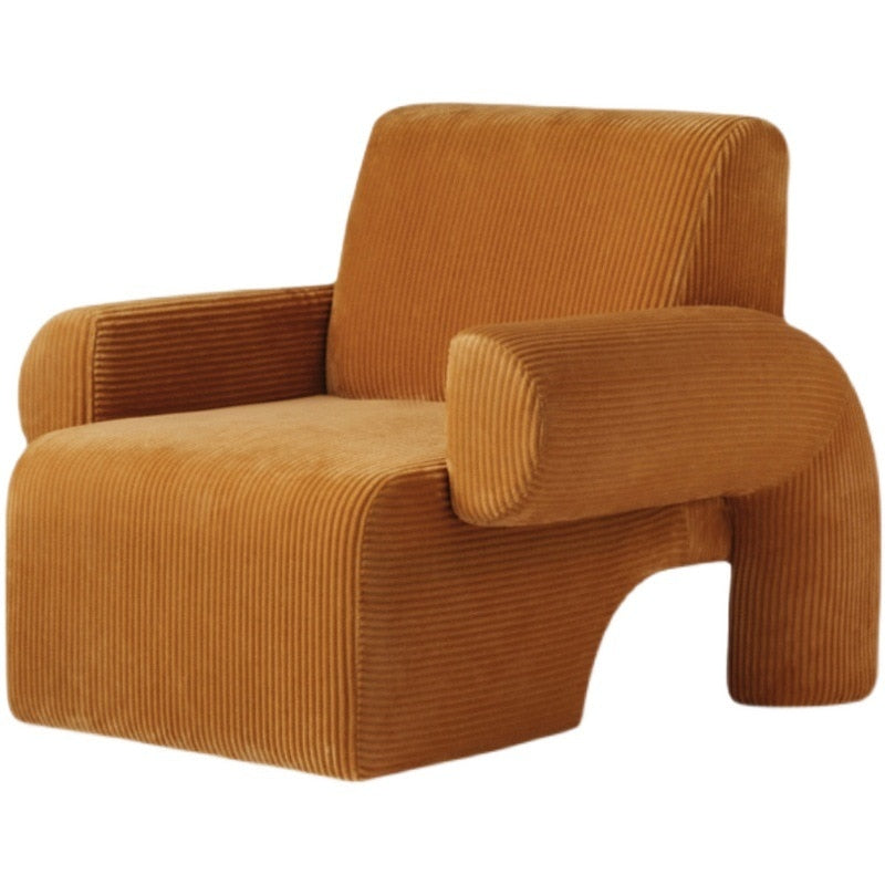 Corduroy Single Sofa Accent Chair