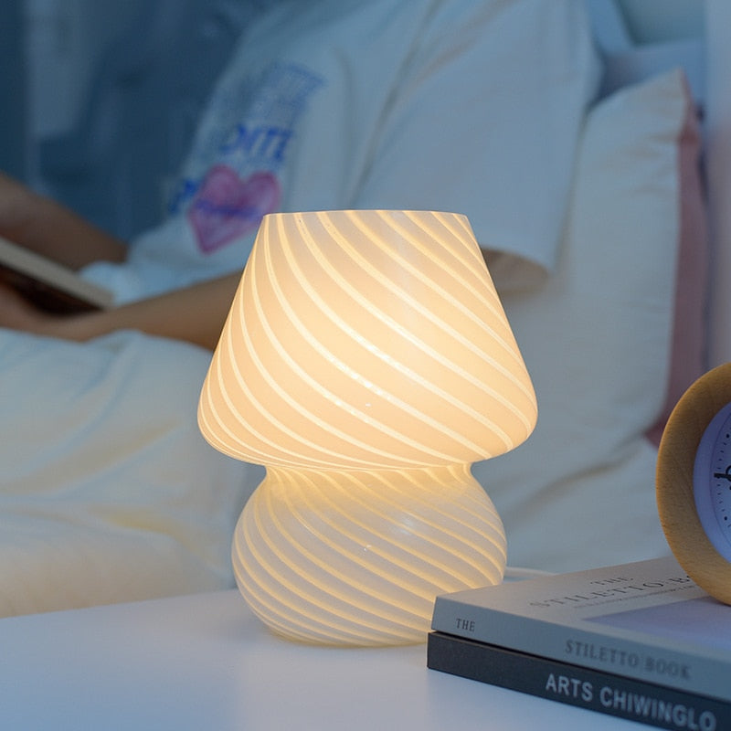 Ansel Glass Table Lamp 7.5"