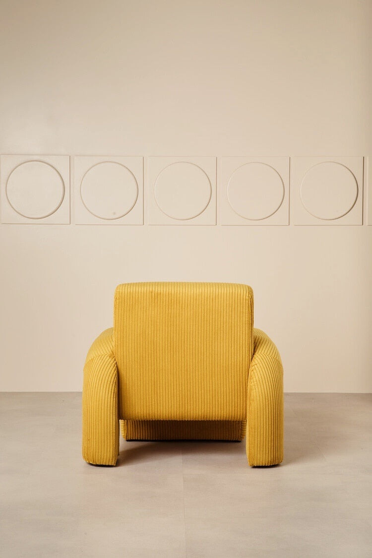 Corduroy Single Sofa Accent Chair