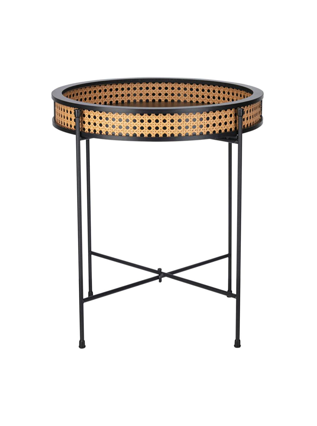 Rattan Side Table 16"