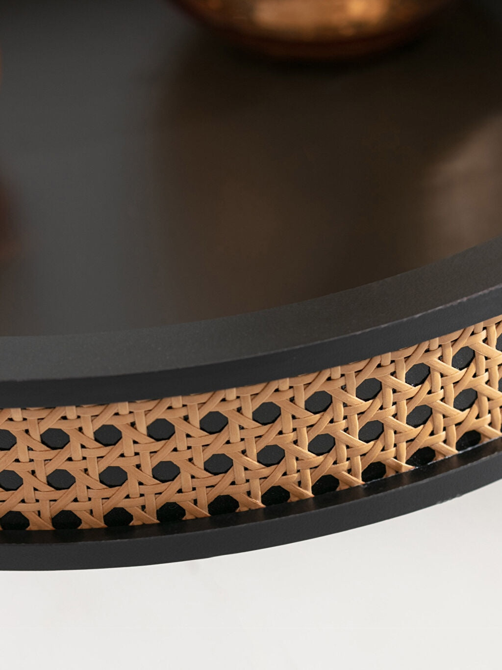 Rattan Side Table 16"