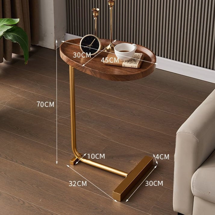 Golden Walnut Side Table