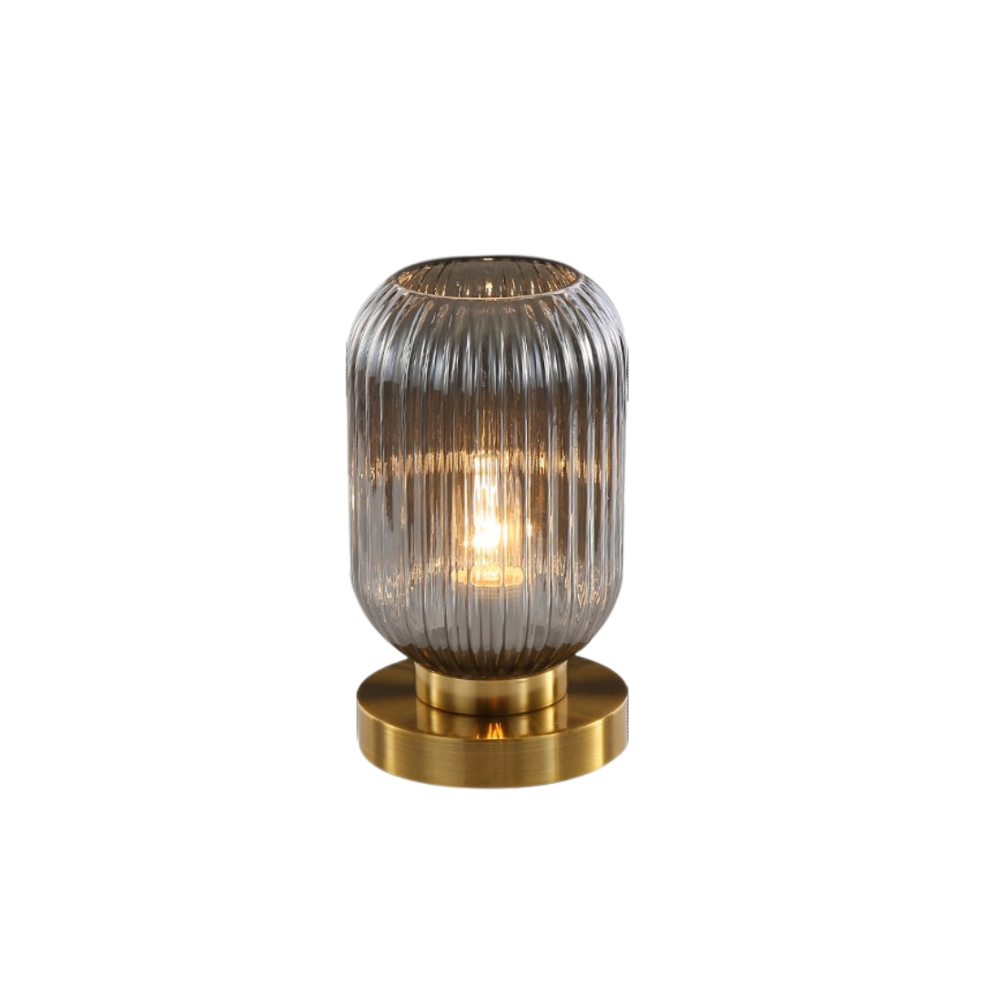 Smoky Crystal Table Lamp