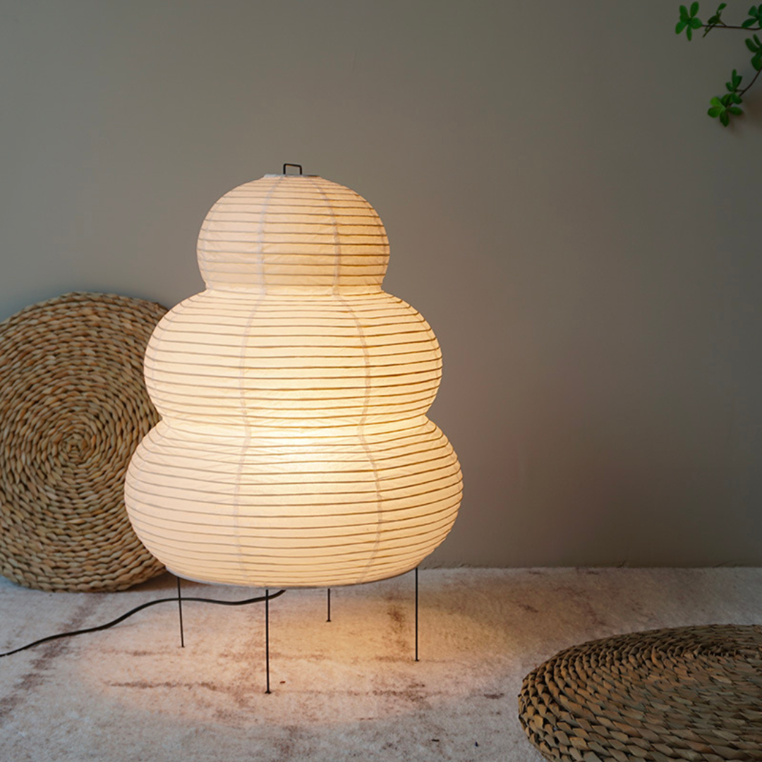 Japanese Rice Paper Floor Lamp 24"