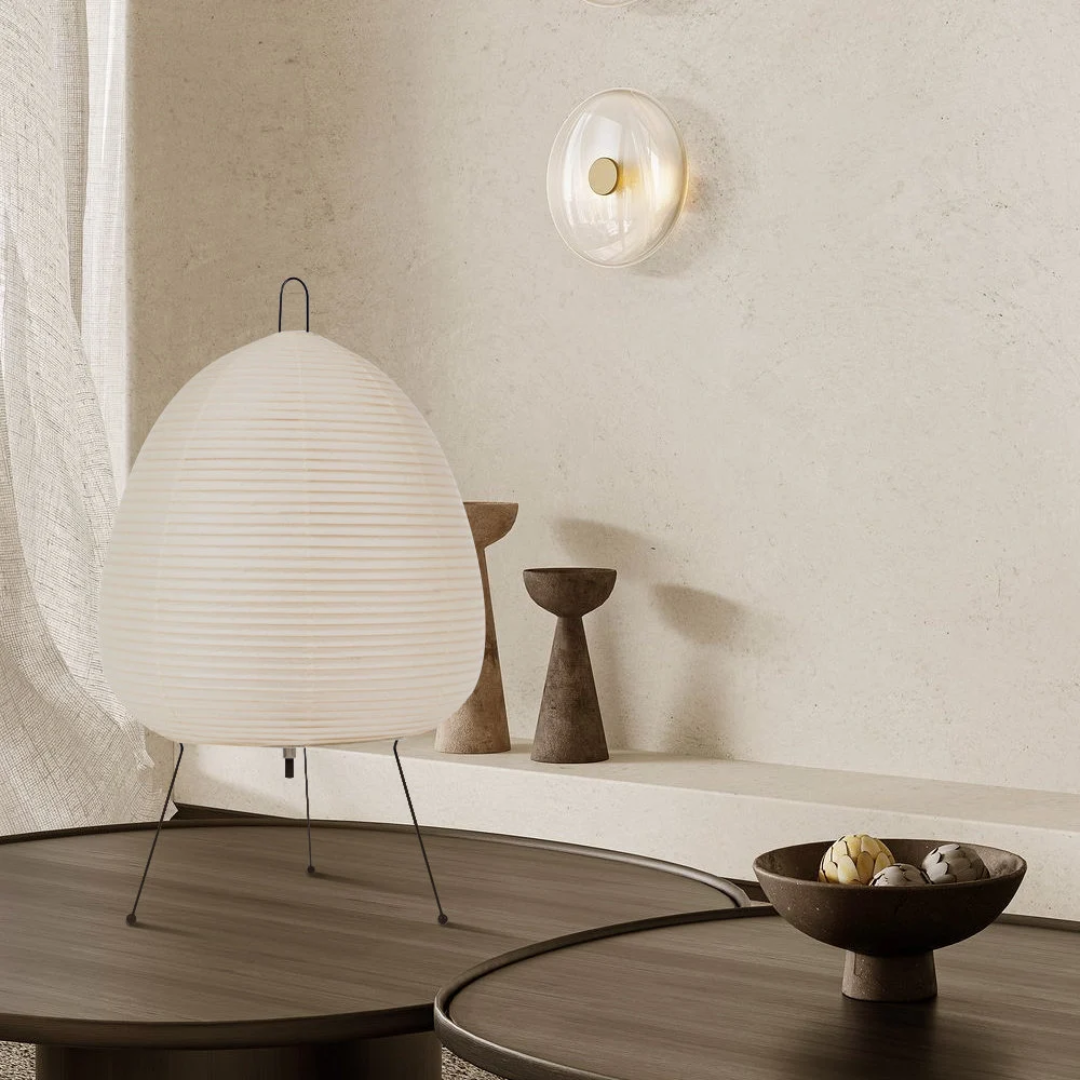 Japanese Rice Paper Lamp 19"