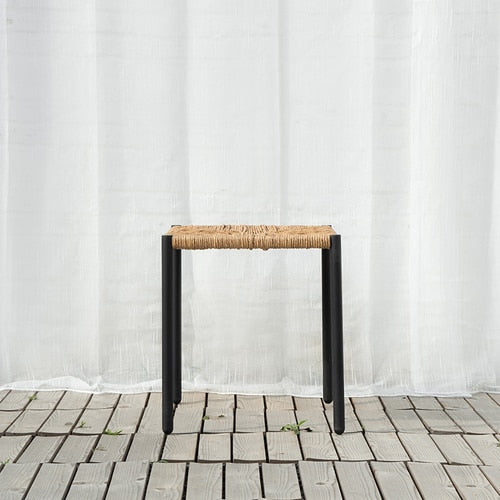Danish Woven Bench, Metal Legs