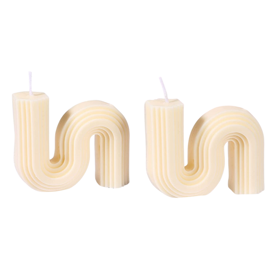 Abstract Geometric Soy Wax Candle - 2 Pieces