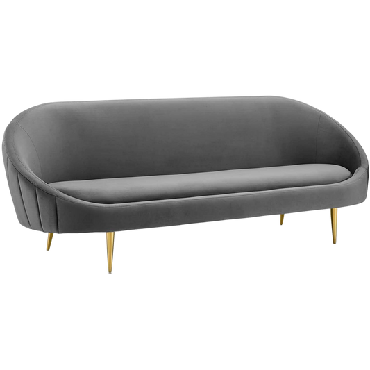 Modway Sublime Channel Velvet Sofa 90"