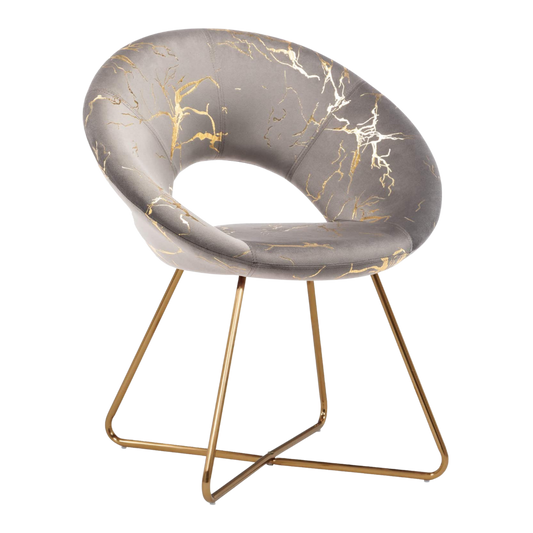 Déhome Accent Vanity Chair Velvet