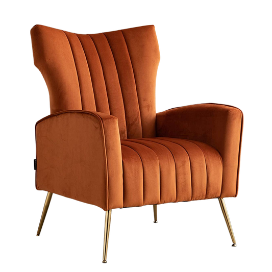 Artechworks Curved Tufted Chair Velvet