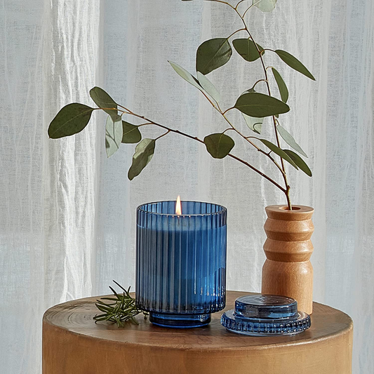 LA JOLIE MUSE Glass Jar Candle, Eucalyptus & Rosemary