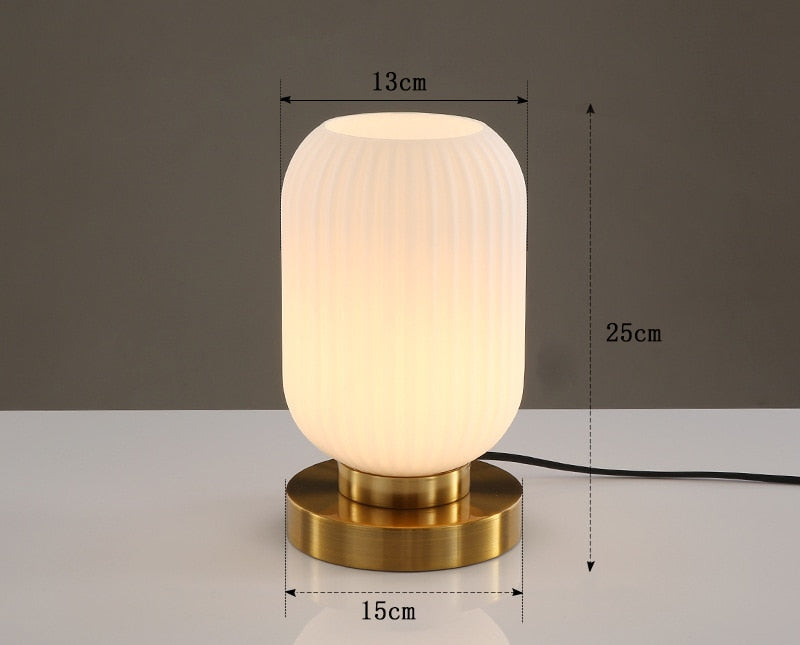 Smoky Crystal Table Lamp