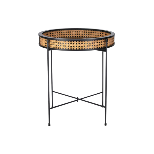 Rattan Side Table 16"