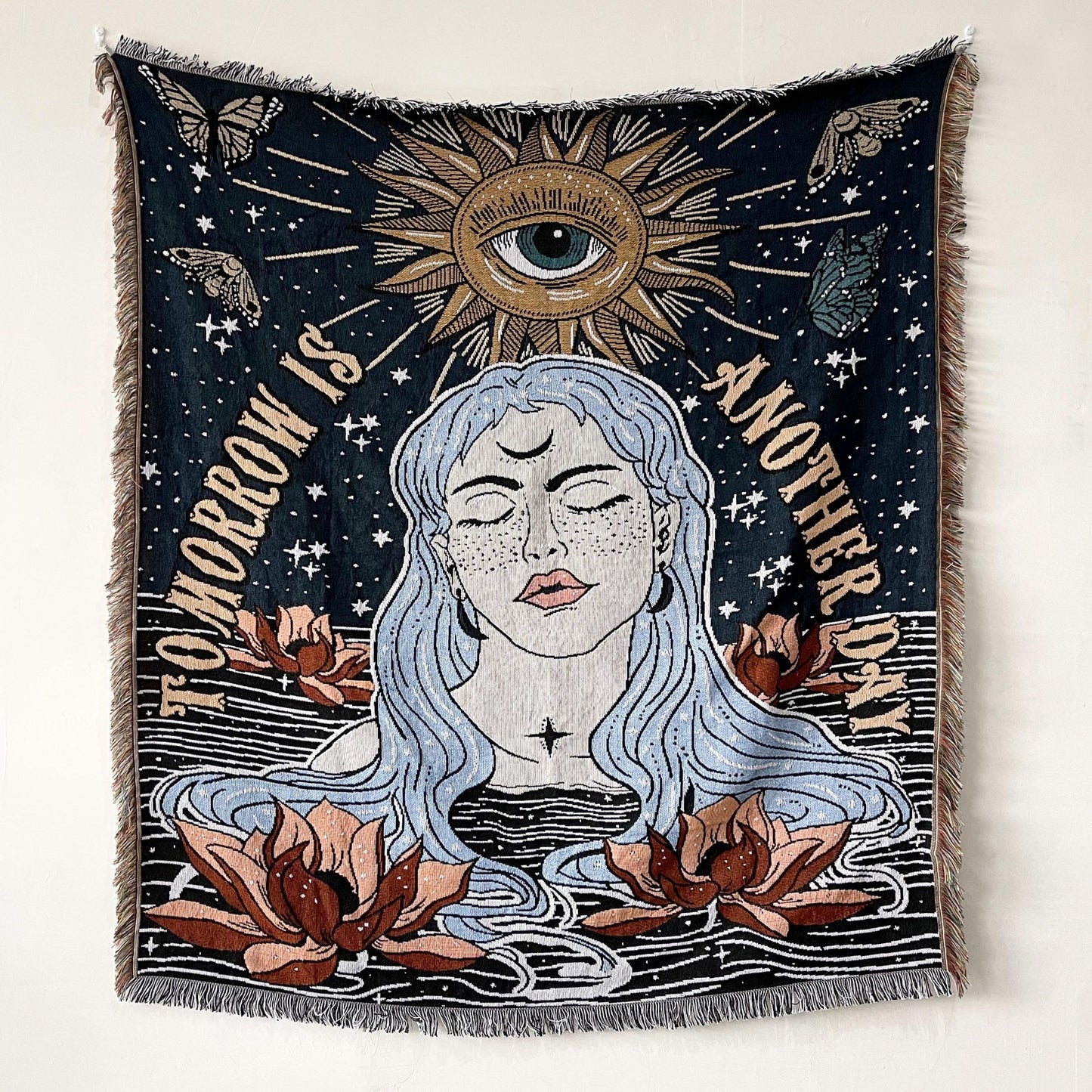 Agua Goddess Throw Blanket 63"