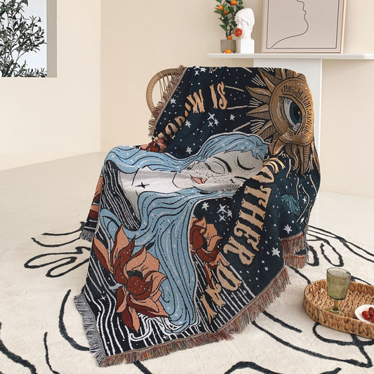 Agua Goddess Throw Blanket 63"