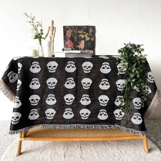 Dia de los Muertos Throw Blanket 63"
