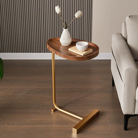 Golden Walnut Side Table