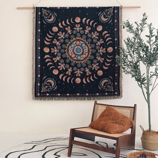 Vintage Spirit Textile Tapestry 63"