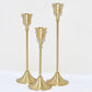 Retro Gold Candle Holders