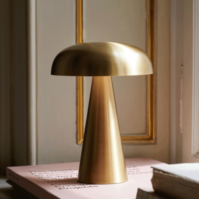 Danish Mushroom Table Lamp 8"